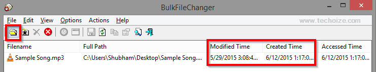 Change Date Modified Created Time Stamp of Any File By Techoize