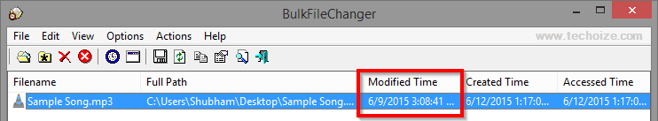Change Date Modified Created Time Stamp of Any File By Techoize